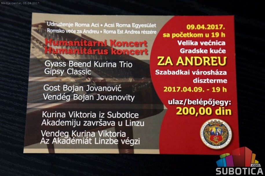 Humanitarni koncert "Romsko veče za Andreu"