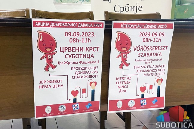 Velika akcija dobrovoljnog davanja krvi i javni čas prve pomoći u subotu u Crvenom krstu