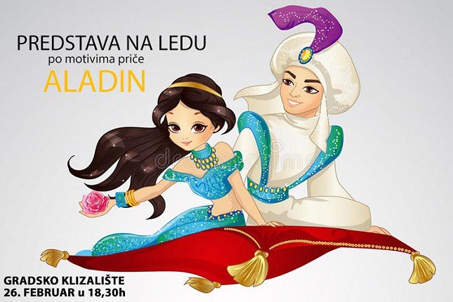 Predstava na ledu "Aladin" u subotu na Gradskom klizalištu