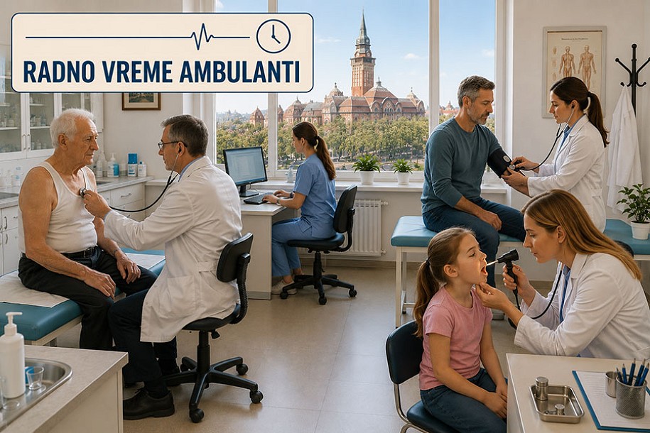 Radno vreme ambulanti naredne nedelje  (6-10. jula)