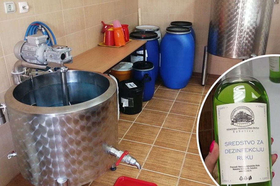 U Hemijsko-tehnološkoj školi napravili sredstvo za dezinfekciju