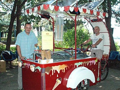 Solarno vozilo za prodaju sladoleda