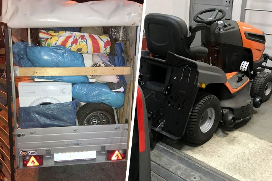 Zaplena na Kelebiji - krijumčarili kosilice, televizore i mobilne telefone