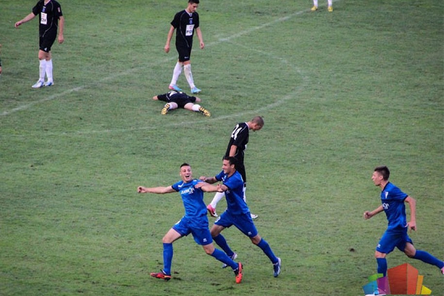 Pobeda fudbalera na premijeri domaćeg terena (Spartak - OFK Beograd 1:0)