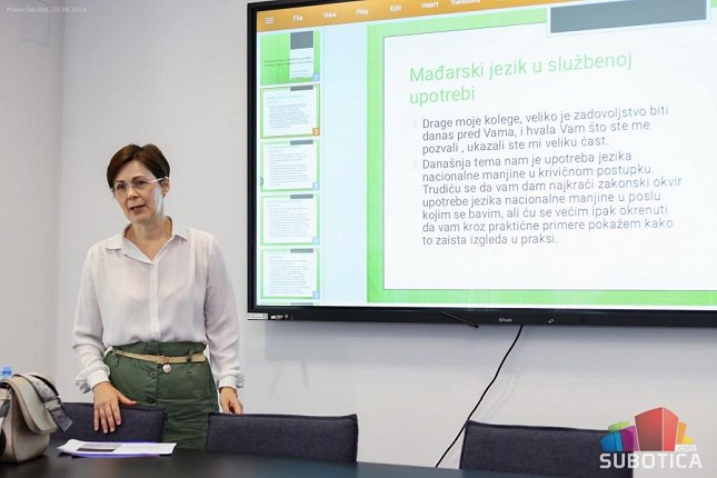 Na Pravnom fakultetu održano predavanje "Službena upotreba jezika i pisma u postupku"