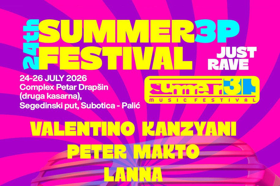 Festival „Summer3P” od 24. do 26. jula, vraća se Valentino Kanzyani