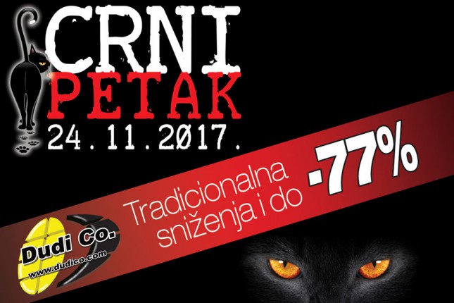 Najniže cene u godini - tradicionalni Dudi Co "Crni petak"