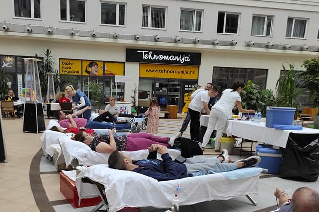 U ponedeljak akcija dobrovoljnog davanja krvi u Bajmoku