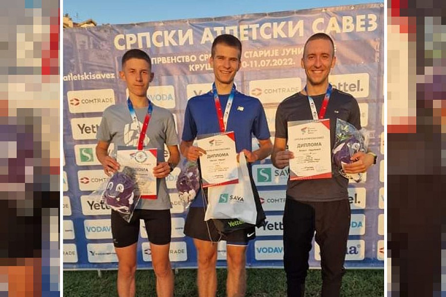 Atletika: Izuzetni rezultati Spartakovih juniora na Prvenstvu Srbije u Kruševcu