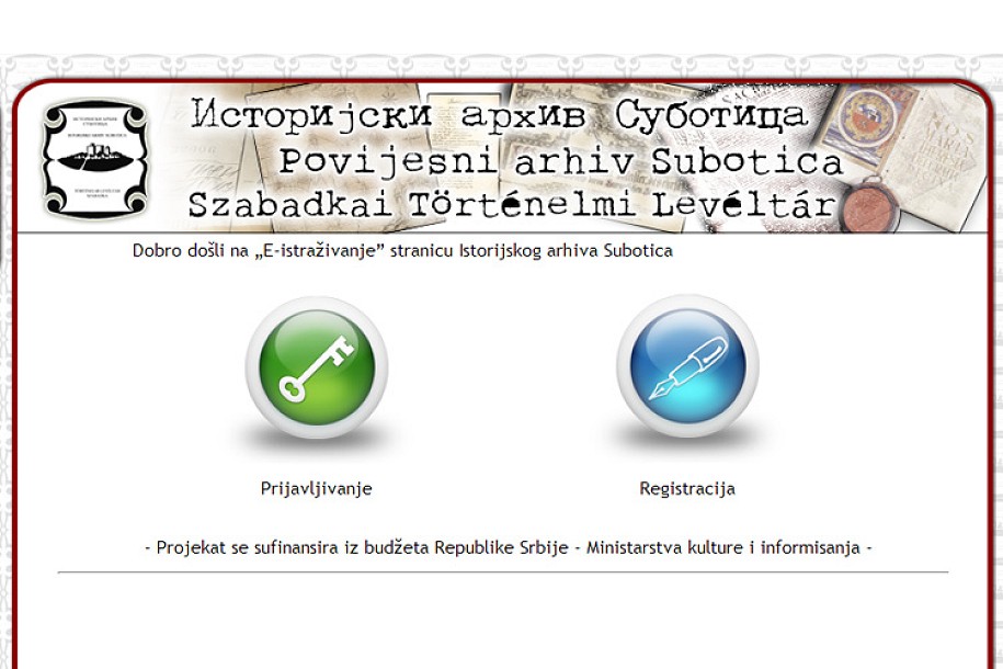 On-line deo građe Istorijskog arhiva Subotica