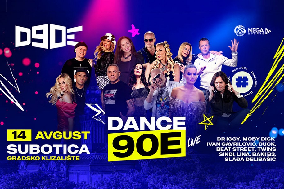 Dance 90-tih donosi najveći letnji muzički spektakl u Suboticu