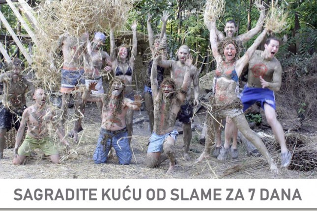 Oprobajte se u gradnji kuće od slame na Letnjem kampu "Majkinog salaša"