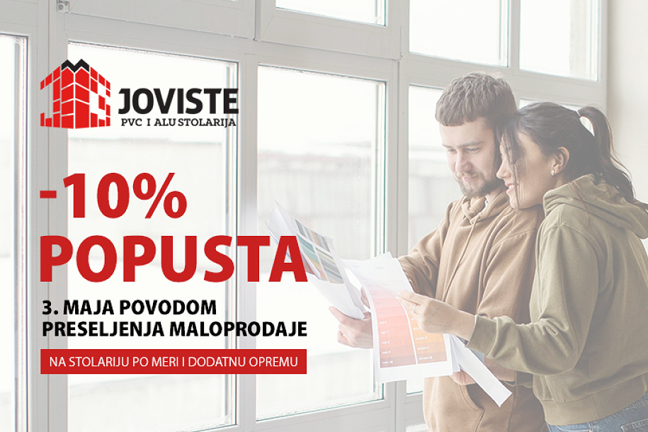 Prodavnica "Joviste" od 3. maja na novoj adresi, kupce očekuju popusti