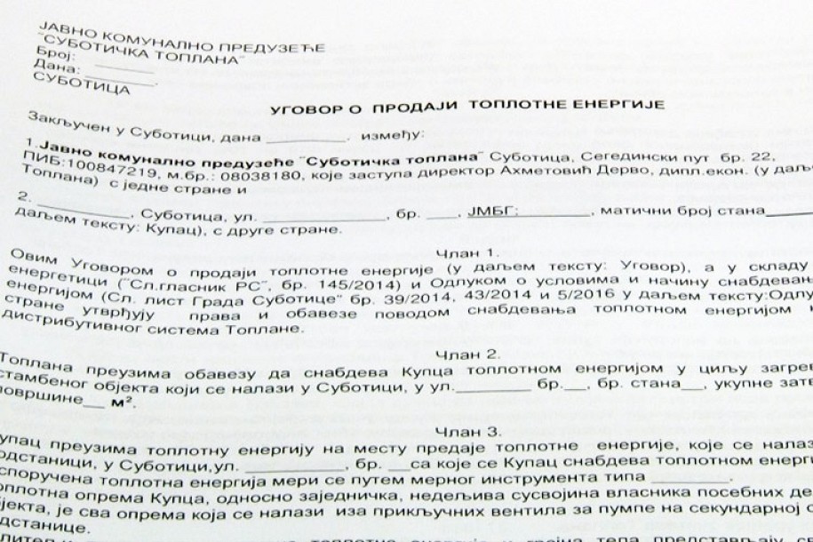 Šta znače ugovori koje šalje Toplana?