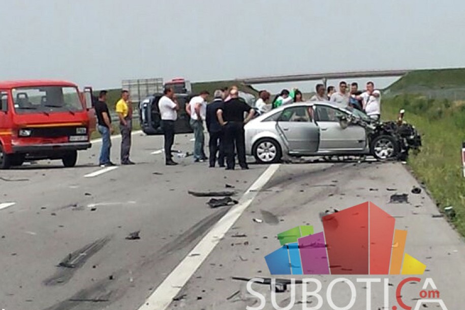 Saobraćajna nesreća na autoputu kod Bačke Topole