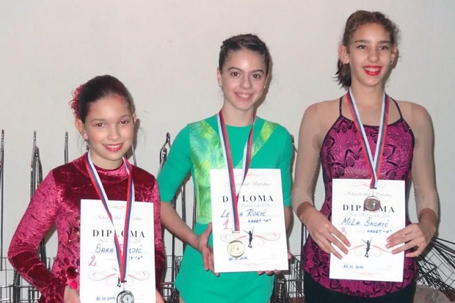 Zlatna medalja Leone Rogić na Otvorenom prvenstvu Novog Sada u klizanju na ledu