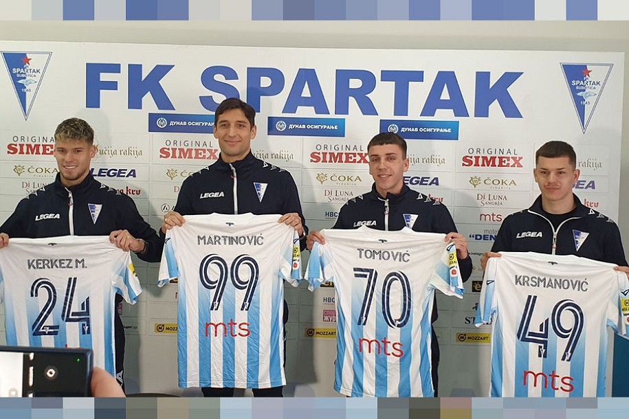 Fudbal: Spartak predstavio novajlije i dvojac iz omladinske škole