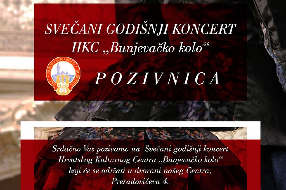 Veliki godišnji koncert folklorne sekcije HKC "Bunjevačko kolo"