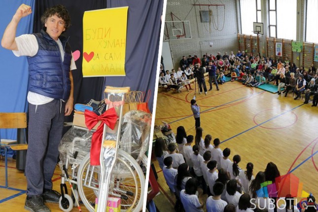 Žića Maradona donirao pomagala deci sa smetnjama