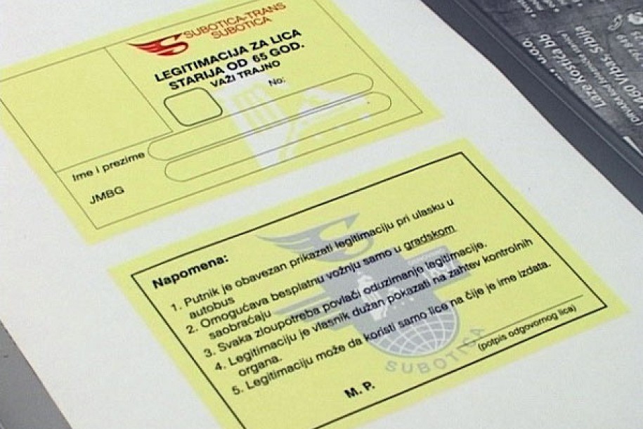 Besplatne autobuske karte za starije od 65 godina