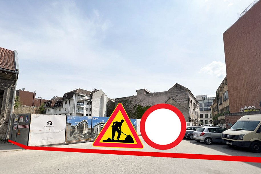 Zatvoren za saobraćaj deo Ulice Vuka Karadžića prema Domu vojske