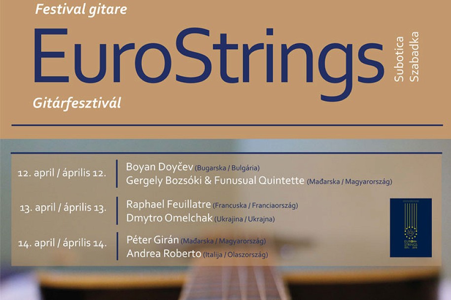 Festival klasične gitare od 12. do 14. aprila u Savremenoj galeriji