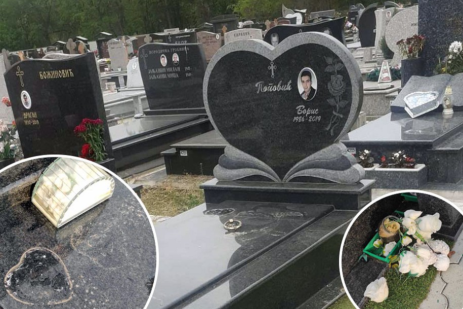 Pravoslavno groblje ponovo na meti vandala i lopova, oskrnavljen grob subotičkog fudbalera