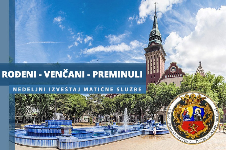Rođeni, venčani i preminuli (25-31. jul)