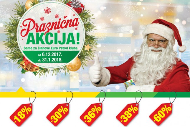 Praznična akcija za sve članove Euro Petrol kluba