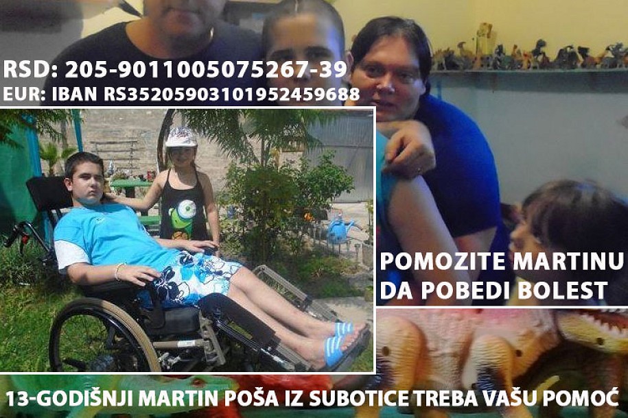 Humanitarno veče za pomoć Martinu Poši