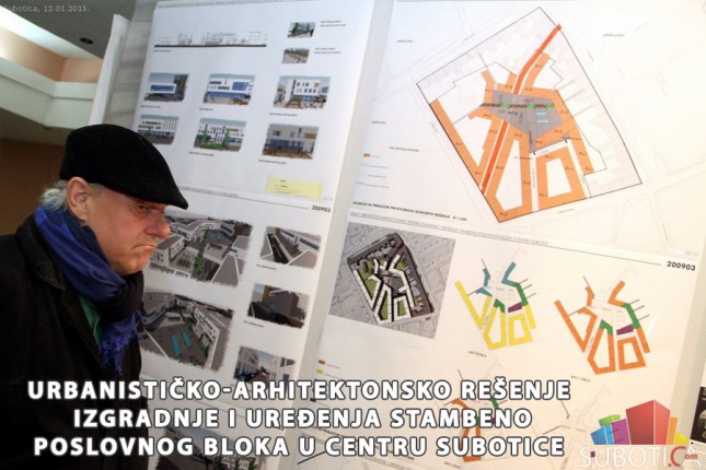 Izgradnja i uređenje stambeno-poslovnog bloka u centru Subotice - Najbolji radovi na Konkursu za idejno urbanističko-arhitektonsko rešenje