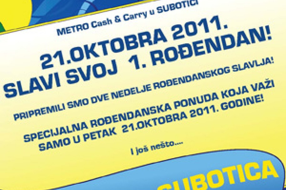 Subotički Metro slavi prvi rođendan