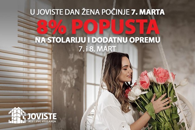 Ušteda i kvalitet za Dan žena - Joviste obeležava 8. mart!