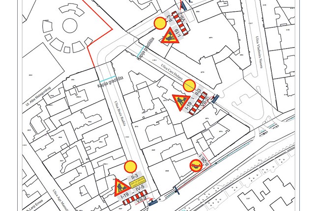 Zatvara se za saobraćaj deo Ulice braće Radić i Cara Dušana prema centru