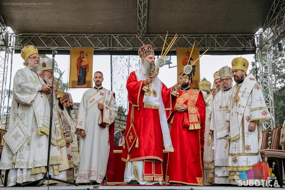 Proslavljen Patron Eparhije bačke, liturgiju služio Patrijarh srpski Porfirije