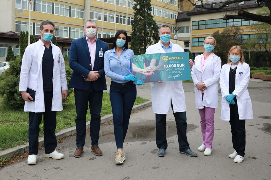 "Mozzart" donirao više od milion dinara subotičkoj bolnici