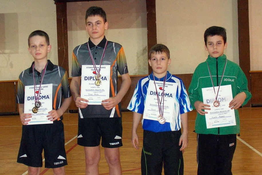 Održano Pojedinačno stonotenisko prvenstvo Vojvodine za mlađe kadete i kadetkinje
