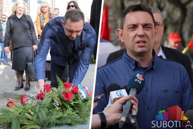Vulin položio venac na Spomenik njihovoj vernosti