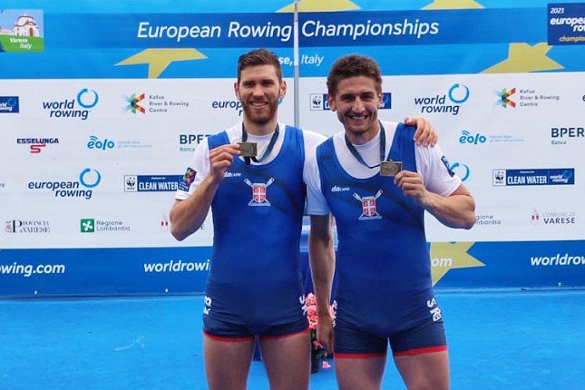 Veslanje: Mačković i Vasić osvojili bronzanu medalju na Evropskom prvenstvu