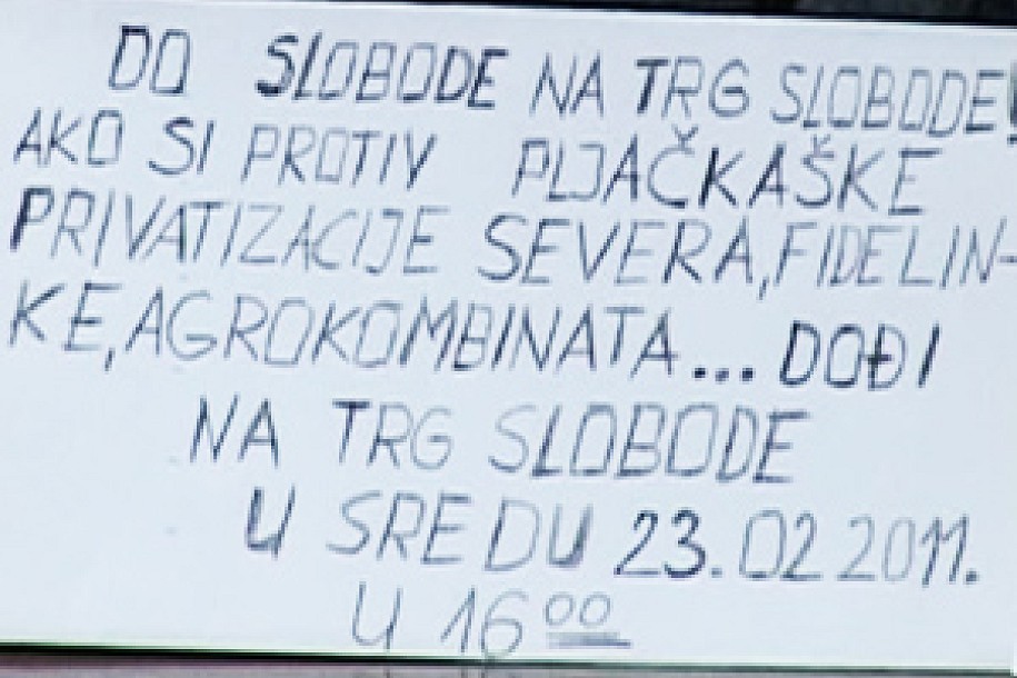 Protest Subotičana protiv uništavanje privrede