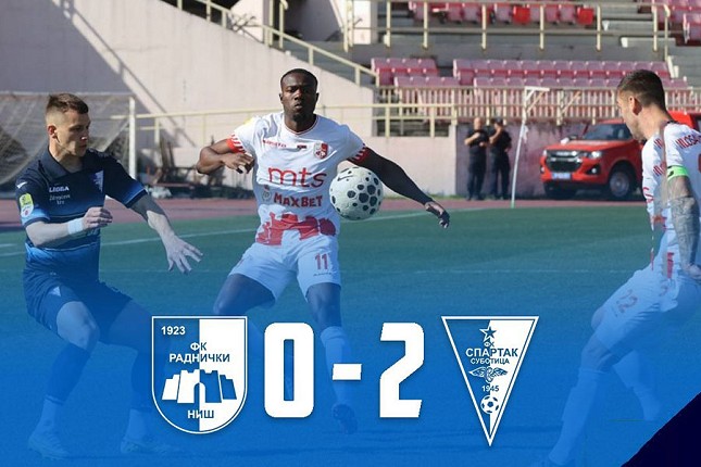 Fudbal: Uspešan debi Save Pavićevića – Spartak slavio u Nišu