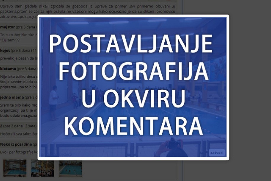 Fotografije u komentarima vesti i pištaljki