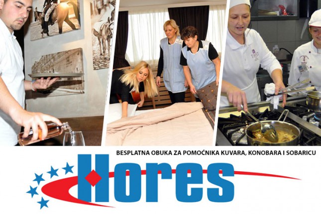 Besplatna obuka za poslove pomoćnika kuvara, konobara i sobarice