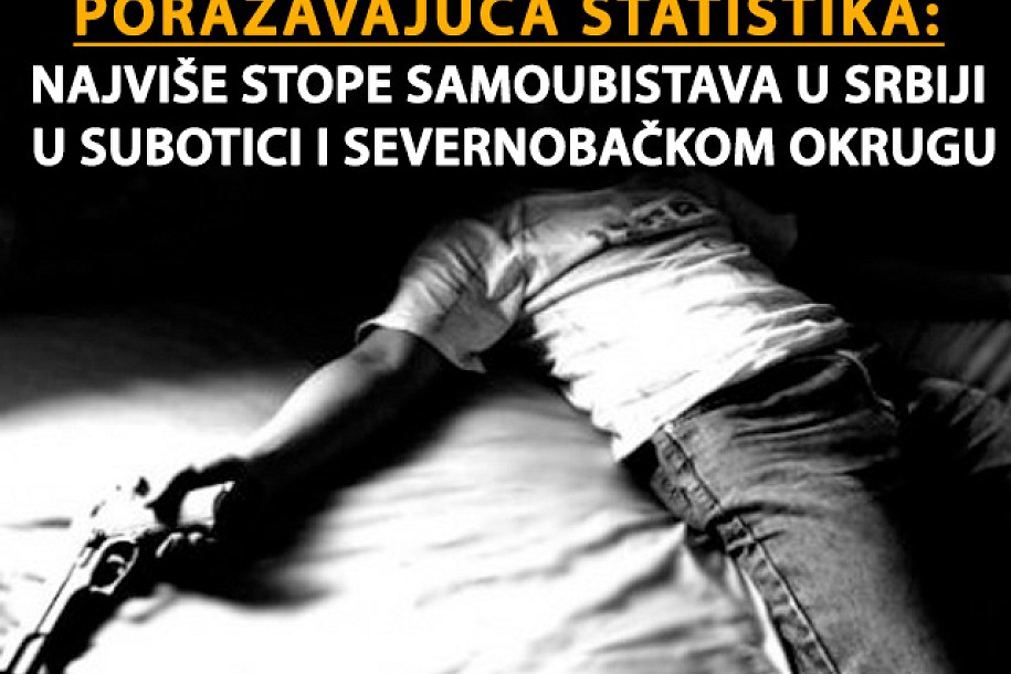 Najviše samoubistava u Subotici i Severnobačkom okrugu