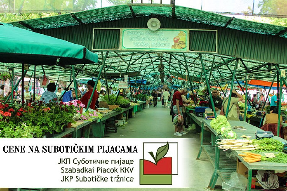 Cene na subotičkim pijacama (21.3.)