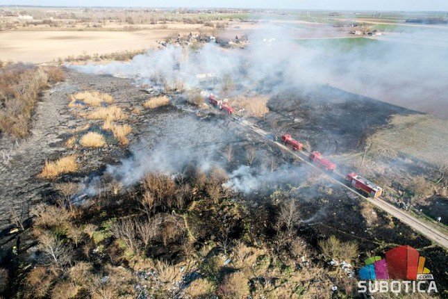 Veliki požar u neposrednoj blizini Gradske deponije