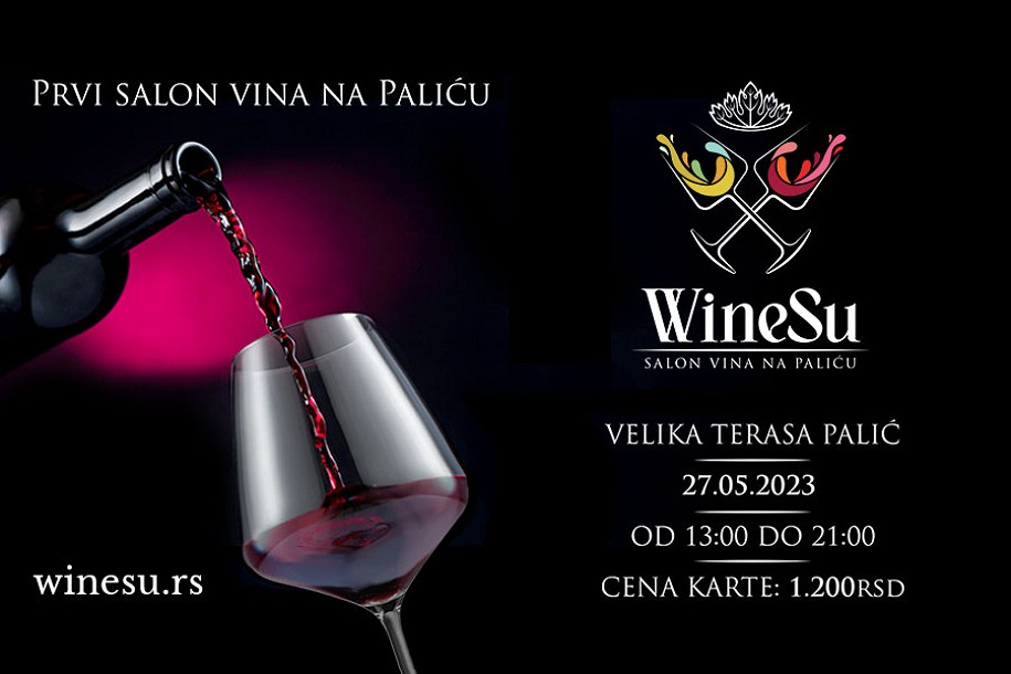 Prvi Salon vina "WineSu" u subotu na Velikoj terasi