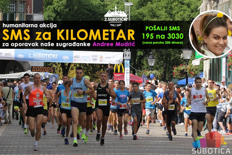 Maratonci trče za Andreu Mudrić u akciji "SMS za kilometar"