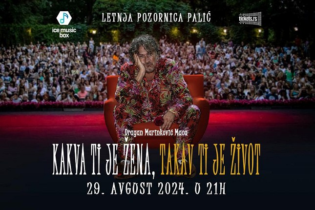 Predstava "Kakva ti je žena, takav ti je život" 29. avgusta na Letnjoj pozornici
