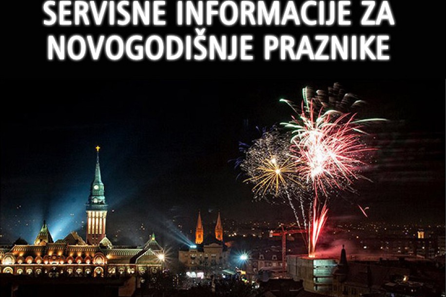 Servisne informacije za novogodišnje praznike